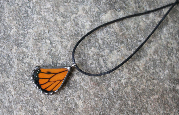 Monarch Butterfly Small Hindwing Pendant